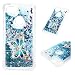 Produktbild ToneSun Handyhülle für Google Pixel 3 XL HülleGemalt Sequins Sparkle Flüssig Liquid Crystal Shiny Fließen CaseQuicksand Clear Bling Stars Schutzhülle in Kette Goldschmetterling