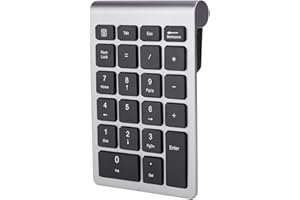 ‎CUIFATI Cuifati Kabelloser Nummernblock mit 22 Tasten, USB-C-Ziffernblock für Laptop mit 2,4-G-USB-Empfänger, Tragbare Nummernblock-Finanzbuchhaltung für Laptop, Notebook, Desktop