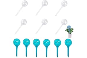 CuiCanfla - Bolas de riego automáticas, 12 bolas de riego de plástico, 12 unidades para plantas pequeñas, riego de flores, dispensador de agua para plantas, plantas en macetas de PVC