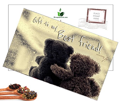 Preisvergleich Produktbild Teapostcard von Vestemfashion, großes Geschenk für Ihren geliebten, einfach einen Stempel und senden Sie es an Ihren besten Freund