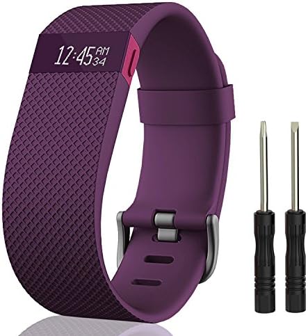 einBand Replacement Strap for Charge HR, Soft Silicone Interchangeable Strap with Metal Buckle Clasp for Fitbit Charge Heart Rate Wristband
