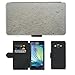 Produktbild PU Leder Wallet Case Folio Schutzhülle // M00153888 Sand Muscheln Muscheln Ocean City // Samsung Galaxy A3 SM-A300 (not fit S3)