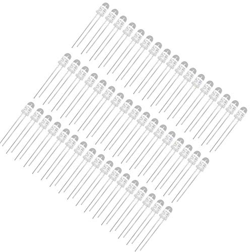 Preisvergleich Produktbild NiceButy 20Pcs weißer LED-Diode Satz transparent runde Diodenlampe transparent superhelle LED 10mm 200mW