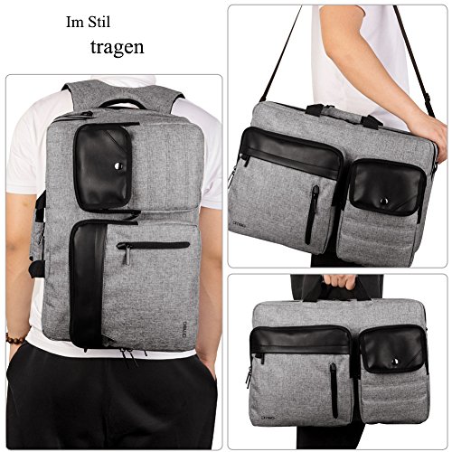 DTBG Nylon mehrzweck Businesstasche mehrfachfach Reise Rucksack ger  umig Laptop Tasche Messenger Bag Aktentasche Computer Schultertasche Wanderntasch