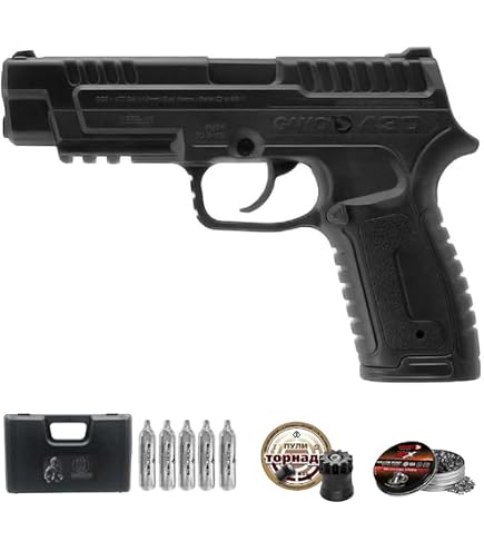 Pistolet Airsoft HFC 120N Noir à Ressort – Calibre 6 Mm, Puissance 0,29 J, Livré Avec Mallette Et Billes