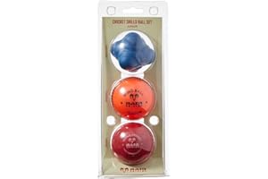 Ram Cricket Skill Balls Set - Junior - Includes 1 x Reaction Ball, 1x Wind Ball, and 1x Tennis Cricket Ball with Embossed Seams - Multi-Pack for Agility, Reflex, Bowling & Batting Training