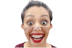 AmyGline Lustige Mundschutz Bandanas mit 3D Motiv Waschbar Mund-Nasen-Schutz Wiederverwendbare Staubdicht Atmungsaktiv Multifunktionstuch Halstuch