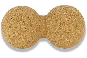 ‎YOSANA Yosana® Duo Massageball zur Rücken-, Nacken-, Fuß- und Schultermassage sowie Faszientraining, inkl. Wirbelsäulenschutz, nachhaltiger Kork aus Portugal, schadstofffrei, hypoallergen, 100% recyclebar