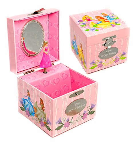 Personalised Musical Ballerina Girls Jewellery or Keepsake Box, Engraved Free
