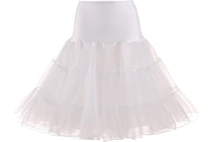 ZEELIY Jupon Années 50 Femme Fille, Jupon en Tulle Vintage Rockabilly Plissées Jupe Mini Courte Adulte Haute Taille Rétro Ballet Tutu de Danse pour Carnaval Festivités Party Cocktail