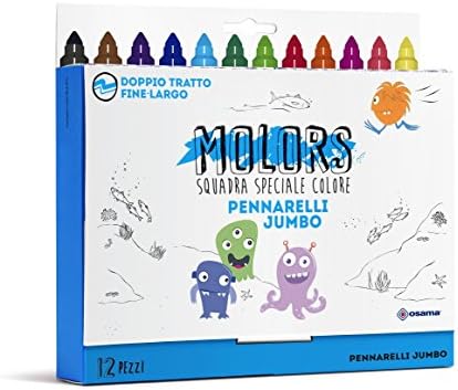 Osama OW 12043 Markers Jumbo Coloured, Pack of 12