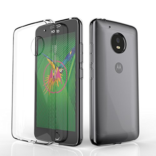 Moto G5 Hülle, ViViSun Transparent TPU Silikon Case Cover Schutzhülle Handyhülle für Moto G5 - 2