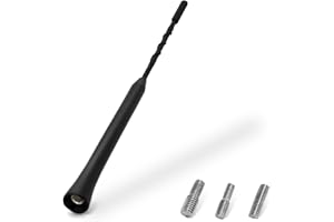 HIAOEY Car Antenna Replacement, Universal Car Roof Antenna for AM/FM/DAB Reception, Screws M4 M5 M6, 23cm