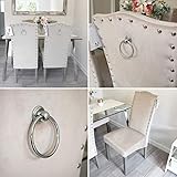 Esstisch-Stuhl, Samt Generic Set von 2 Qualität knockerback Samt Stühle - Esstisch, Küche, Stühle 2 cremefarben