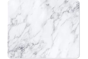 YOUNIKAT Alfombrilla de ratón con Aspecto mármol | 24 x 19 cm | Alfombrilla Gris Blanca | Tamaño estándar, Antideslizante | Sencilla Moderna | Aspecto Piedra Granito | dv_637