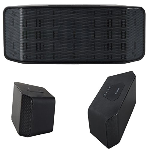 Bluetooth LED Lautsprecher Radio AUX Speaker Box Radio Soundbar Schwarz
