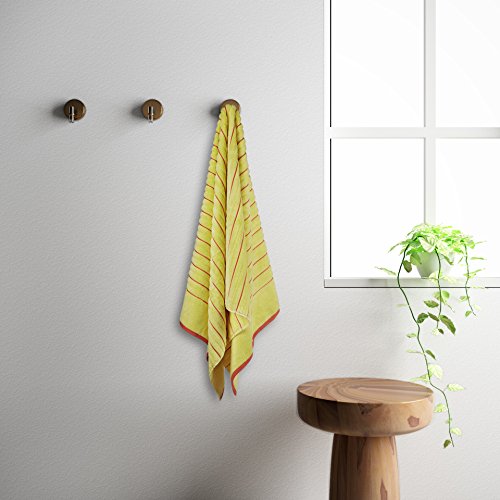 Spaces Cotton Bath Towels 575 GSM (Set of 1, Pink, Custard Coral)