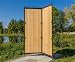 Produktbild Raumteiler "Rügen" 160 x 120cm teak/braun, 2-teilig - Paravent Raumteiler mobile Sichtschutzwand Trennwand