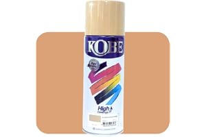 Kobe Spray beige colour Glossy Finish fast dry Acrylic Multipurpose Spray Paint DIY, Quick Drying Good finish for Metal, Wood, art and craft and Walls 400ml (Beige)