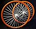 Produktbild 28" Laufradsatz Novatec Fixie - Rigida DP18 - Orange -fixed/fixed