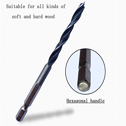 Mohoo 15 Pieces Set High Speed Steel Bohrer drill bit 3mm/4mm/5mm für Holz, Kunststoff und Aluminium Kupfer Stahl - 2