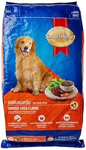 Smart Heart Adult Dog Food, Smoked Liver, 10 kg