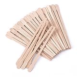 Whaline 400 Packs Wax Spatulas Small Wooden Waxing Applicator Sticks Face & Eyebrows Hair Removal Sticks