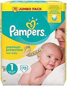 pampers new baby size 1 jumbo pack 72 nappies