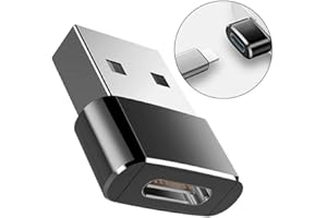 WikiMark Adaptador USB-C a USB OTG. Carcasa de Aluminio, Plug and Play, Transmisión Rápida, Compatible con Ordenadores Apple, iPhone, Car Play, Teléfonos Samsung - Compacto y Portátil