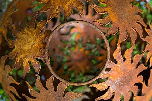 Dekokugel, Rost Ø 40cm, Sonne - 7