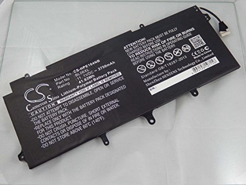 vhbw Li-Polymer Akku 3750mAh (11.1V) für Notebook Laptop HP Elitebook Folio 1040 G1, 1040 G2 wie BL06XL,722236-2C1, HSTNN-W02C, u.a..