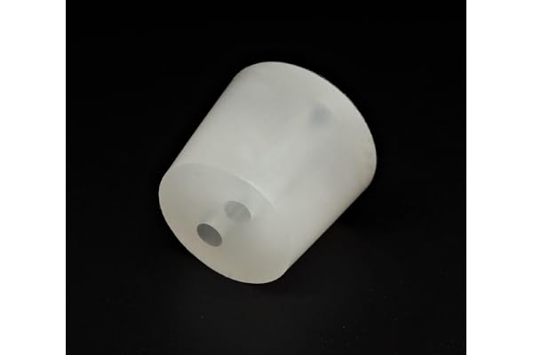 Bouchon en Silicone à Deux Trous pour Le Laboratoire et l'industrie Alimentaire (35/29 mm)