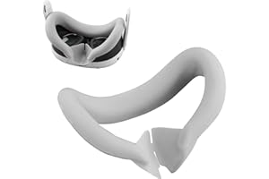 Baomaeyea VR Silikonowa osłona na oczy do Meta Quest 3, VR, silikonowa osłona na twarz, kompatybilna z zestawem słuchawkowym Meta Quest 3 VR, odporna na pot, lekka, akcesoria VR, poduszka na twarz,
