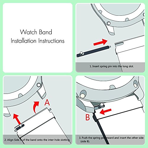 Ceston Replacement Watch Band Strap for Garmin Vivomove HR/Vivoactive 3 - Image 9