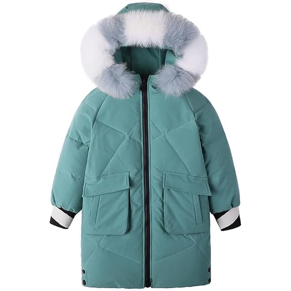 Manteau Fille Mi Longue Veste À Capuche Parka Blouson Jean Veste Manches Longues Denim Trench
