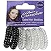 6 Pack Girls Womens Spiral Plastic Elastic Style Hair Bands Bobbles Stretchy Coil Simple Easy New Clear/Black