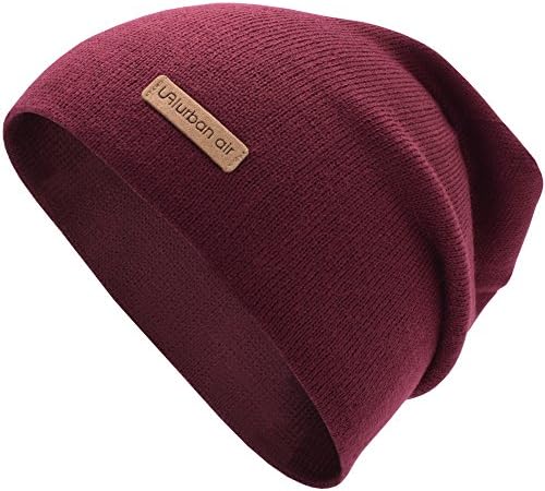 urban air | Street Classics | Slouch Beanie, Hat, Skully | Men, Women | relax fit | one size (Ruby)