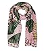 Produktbild SIX Damen Tuch in senfgelb, florales Muster in pink und grün, Dschungel Optik, Leo-Print und Blumen Muster, bunt (705-709)