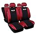 Produktbild Autositzbezüge Sitzschoner Schonbezüge Sitzauflagen Autositzbezug Universal Set *TUNING* rot