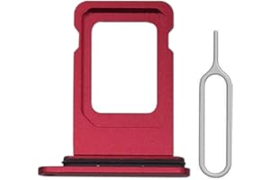 Cemobile SIM-Kartenhalter mit wasserdichtem Gummidichtungsring für iPhone XR + SIM-Kartenfach (rot)