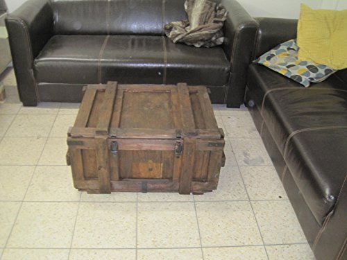 Shabby Chic Vintage Holzkiste Weinkiste Wohnen Kiste Tisch Couchtisch Bar Deko - 6