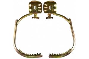 CALANDIS Secure Pole Climbing Spurs Non-Slip Climbing Spurs with Straps Adjustable Hardware Corrosion-Resistant for Electricians, Maintenance Workers, Job Sites, Wood Pole 300-type