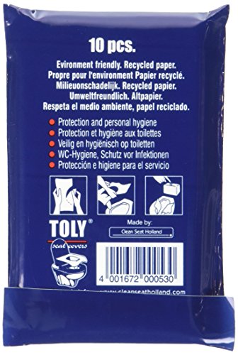 TOLY 10 Stück WC-Brille Einweg-Weiß - 2