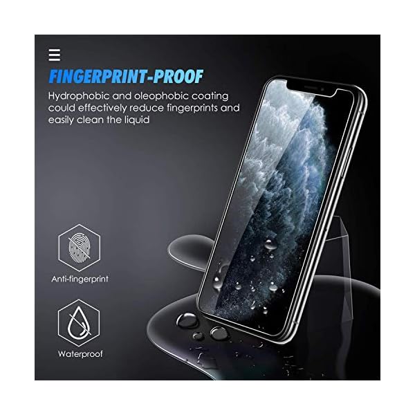 [3-Pack] Cristal Templado iPhone 11 Pro Max/XS Max, Protector Pantalla iPhone 11 Pro Max/XS Max Vidrio Templado con [2… - Image 5