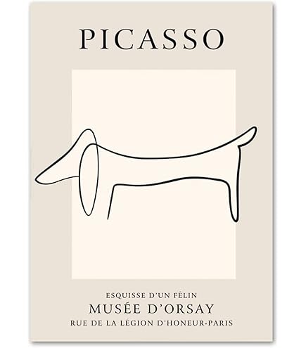 Picasso Geïnspireerde Poster | Kunst poster | Pablo Picasso | 50x70cm