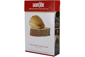 La Cafetière Unbleached Coffee Filter Papers, Size 4, 100 Pieces, Brown