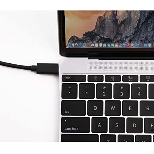 IVSO® New SuperSpeed USB 3.1 Type C 4 Port Hub Adapter USB ladestation Ladegerät Ladestation Ladedock für Apple The new MacBook (2304×1440) 12 Zoll Notbook , Chromebook Pixel 2015, MSI Gaming Notebooks,Surface Pro 4 Tablet PC etc ,Schwarz - 7