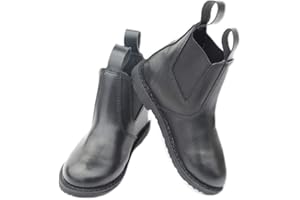 Rhinegold LITTLE ONES CHILDREN'S JODHPUR BOOTS – Lightweight Synthetic Leather-Look Baby Riding Boots with Elastic Panel & Easy-Clean Finish