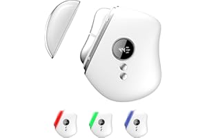 HOCOMAY EMS Gua Sha - Rascador facial eléctrico con calor y vibración, 3 colores LED Gua Sha, herramienta con terapia de luz roja, dispositivo de formación facial para tonificar la piel, antienvejecimiento y