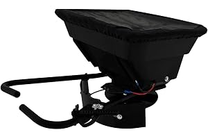 T-MECH Esparcidor ATV 12V – Motor 560 RPM | Tolva 43,5L polietileno + brazos de acero | Cobertura 1.500m² | Deflector integrado | Ajustes regulables | Cubierta impermeable y kit de fijación INCLUÍDOS